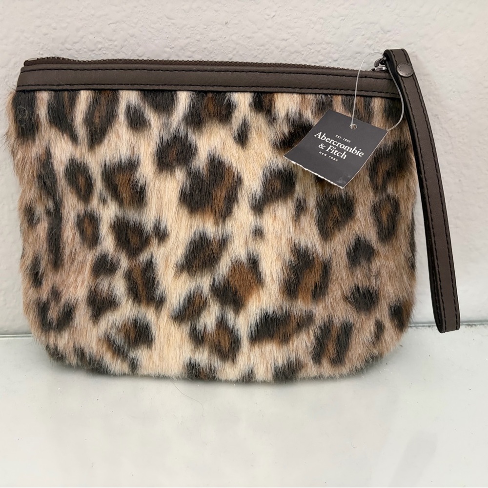 Abercrombie & Fitch Animal Print Wristlet